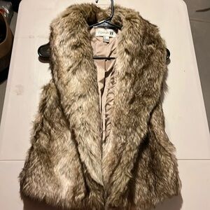 Faux fur vest